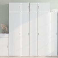 vidaXL Komoda, baltos spalvos, 70x42,5x185cm, apdirbta mediena