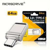 USB laikmena USB Type-C metalinė atmintinė 64GB,  Sidabrinis
