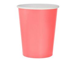 Vienkartiniai popieriniai puodeliai, 270 ml, 14 vnt, rožinės spalvos GJ-KBRZ