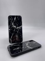 Telefono dėklas Marmur, skirtas Samsung A21S, juodas marmuras