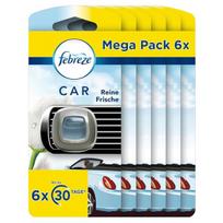 Febreze Automobilio Oro Gaiviklis, 6 vnt., Grynas Gaivumas