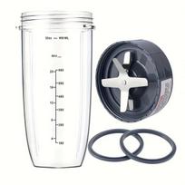 Maišytuvo taurės ir ašmenų dalys 32oz NutriBullet suderintos 4vnt rinkinys.