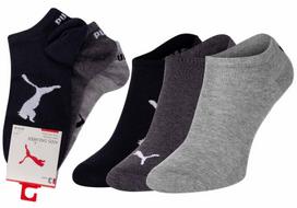 Vyriškos kojinės Puma, 3 poros, juodos/pilkos/peleninų spalvos 907960 01 42677