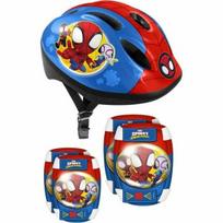 Šalmo ir apsaugų rinkinys Stamp Spidey SP330507, 50-56 cm