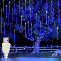 USB LED meteorų lietaus girlianda, Mėlyna