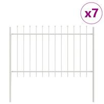 vidaXL Sodo tvora 7 pcs Balta 11,9 x 0,8 m Miltelinis plienas