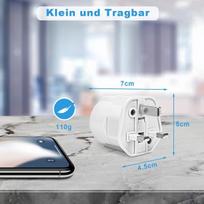 2 vnt. kelioninis adapteris Uk kištukas į Europą