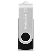 USB laikmena „Evelatus“ USB atmintinė, EFD02, 32GB, juoda
