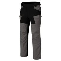 Vyriškos trekingo kelnės Helikon Hybrid Outback – žygiams, išgyvenimui, bushcraft, atsparios vandeniui, patvarios, cloud/juoda LONG