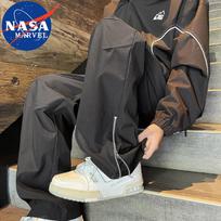 NASA MARVEL Men's Casual Straight-Leg Cargo Pants L