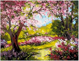 Tapyba pagal skaičius Žydintis pavasaris, 40x50