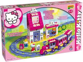 Konstruktorius Unico Plus Geležinkelis Hello Kitty, 95 vnt