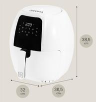 Karšto oro gruzdintuvė ZEEGMA ZE-KNAPPER GRAND WHITE 7,7 L 1800W