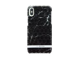 „SoSeven Apple iPhone X / XS Milan“ dėklas, šešiakampis, marmurinis, juodas
