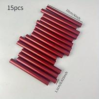 Karšto lydymo klijų lazdelės 10 cm, raudonos, 15 vnt.,  11 mm * 3,94 colio 15 vnt