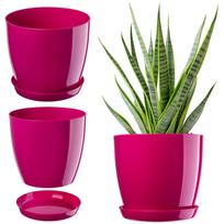 Plastikinis gėlių vazonas Kadax su stovu 23 cm
