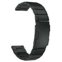 "Best Accessories" plieninė apyrankė laikrodžiui, 22 mm pločio, juoda