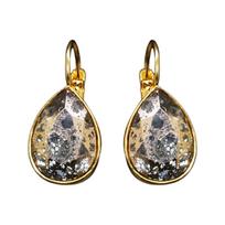 Auskarai „Kristalinis lašas (Rose Patina)“ su Swarovski kristalais