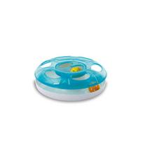 Interaktyvus žaislas katėms Georplast Ufo, 25x8 cm, mėlynas/baltas