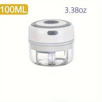 100ml Automatinis Elektrinis Česnakų Smulkintuvas ir Mėsos Malūnėlis ,  Balta - 100 ml