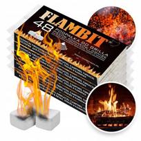 Parafino kubeliai židiniui, krosnelei, kepsninei, 240 vnt. (48 vnt. x 5), Flambit, balti