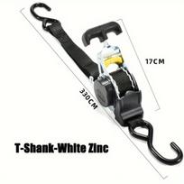 Automatiniai fiksavimo diržai kroviniams, T-shank-Black elektroforezė1
