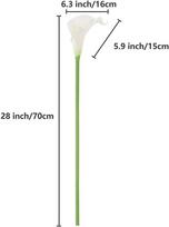 Dirbtinės gėlės, X-Large Calla Lily puokštė, Real Touch šilko gėlės dekoravimui