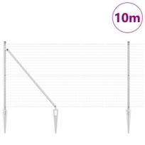 vidaXL Tvora su stulpais Sidabro 1,4 x 10 m Plienas