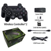 Žaidimų konsolė 4K HD vaizdo žaidimų konsolė Game Stick 4k 10000 Games 2.4G dvigubas belaidis valdiklis Retro TV Game Stick 4 k, Stick 4k 3500 žaidimai