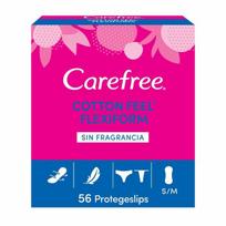 Lankstūs įklotai Carefree Cotton Feel Flexiform, 56vnt