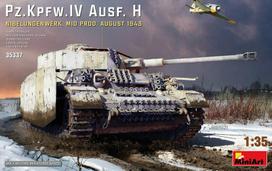 Klijuojamas Modelis MiniArt 35337 Pz.Kpfw.IV Ausf. H Nibelungenwerk. Mid Prod. (August 1943) 1/35
