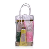 ACCENTRA - Kūno priežiūros priemonių rinkinys: dušo želė 200 ml, kūno losjonas 200 ml, rankų ir nagų kremas 60 ml (imbiero ir mėtos aromato)