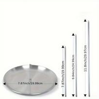 Nerūdijančio Plieno Vertikalus Iešmų Rinkinys BBQ Griliui , Bazinis modelis-kepimo skarda 19,99cm