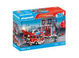 PLAYMOBIL 71603 Firefighter Megaset, Ugniagesiai, Veiksmo herojai, 185 vnt., Amžius 4 ir vyresni