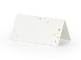 Vardo kortelė Let's Celebrate - Stars 9.5x5.5 cm (1 pak/ 10 vnt)