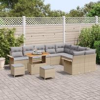 12 dalių sodo sofa rinkinys su pagalvėmis Smėlio poli ratanas akacijos,3 dalių sodo valgomojo rinkinys su pagalvėmis Smėlio poli ratanas akacijos,2 vietų sodo sofa su pagalvėmis Smėlio poli ratanas
