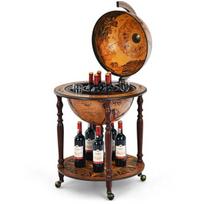Baro spintelė Costway Globe, ruda