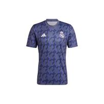 Adidas Madrido „Real“ prieš rungtynių marškinėliai su geometriniu raštu vyriški palaidinės tamsiai žalsvai mėlyna IQ0544 L
