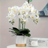 Dirbtinių orchidėjų puokštė dekorui