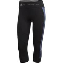 Adidas X Stella McCartney raidžių rašto spalvoti trumpos rankovės sportiniai šortai moterims Juodi FK9712 XXS