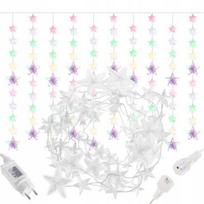 LED girliandos - žvaigždutės su 180 šviesos diodais, įvairiaspalvės