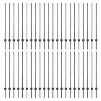 vidaXL Tvorelės stulpas 44 pcs Pilka 160 cm Plienas
