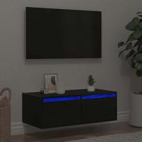 Televizoriaus spintelė su led apšvietimu, 75x35,5x25 cm