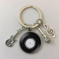 Miniatiūrinis vinilinės plokštelės raktų pakabukas,  Stilius 7