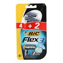 Rankinis skutimosi peiliukas Bic Flex3 6 vnt.