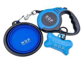 Automatinis pavadėlis, maišelių laikiklis ir sulankstomas dubenėlis šunims HOP Home of Paws, 5 m