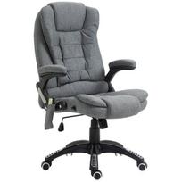 Masažinė kėdė vadovų kėdė biuro kėdė reguliuojamo aukščio ergonominė masažinė pilka 67 x 74 x 116-126 cm