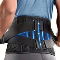 Reguliuojamas nugaros diržas motociklininkams su 7 sutvirtinimais. , L/XL Liemuo 39,3-47,2cm