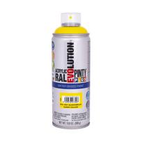 Vandens pagrindo akriliniai purškiami dažai geltona RAL 1021 PintyPlus Evolution 400ml