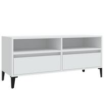 vidaXL Televizoriaus spintelė, balta, 100x34,5x44,5cm, mediena